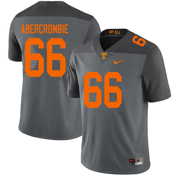 Men #66 Jarious Abercrombie Tennessee Volunteers College Football Jerseys Sale-Gray